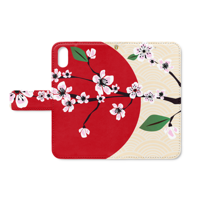 手帳型iPhoneケース - iPhone X - ストラップ穴 あり