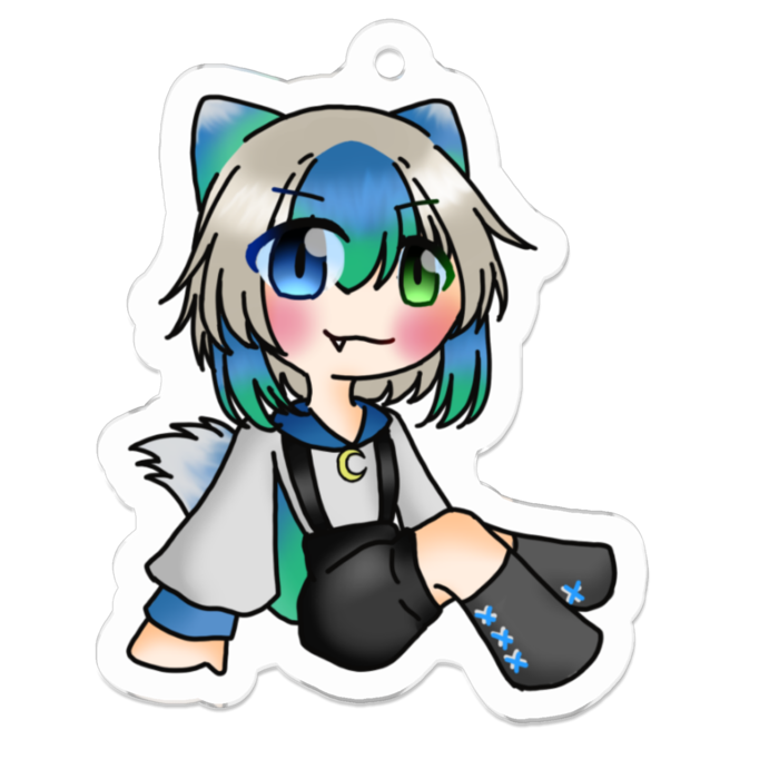 アクリルキーホルダー ver.倒魔 - 50 x 50 (mm)