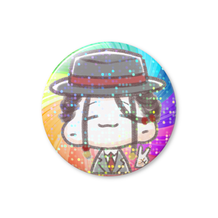 ホログラム缶バッジ 　B- 32mm