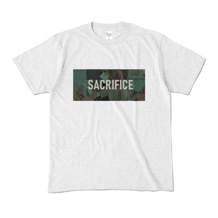 カラーTシャツ(淡色) - M - 正面 - アッシュ