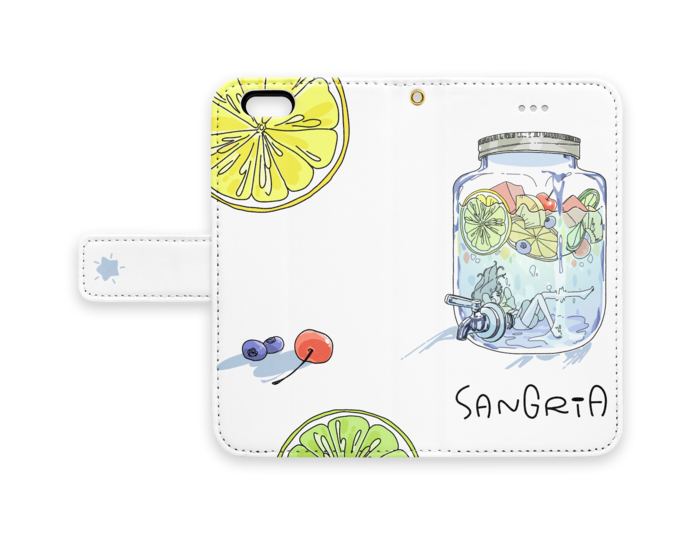 手帳型iPhoneケース - iPhone 6 / 6s - ストラップ穴 あり