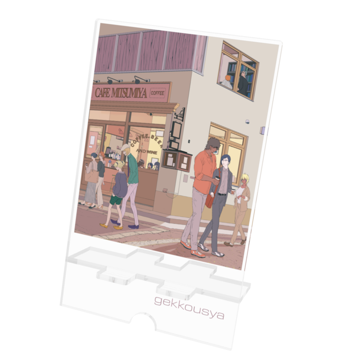 アクリルスマホスタンド - 100x160mm(ケーブル穴あり)