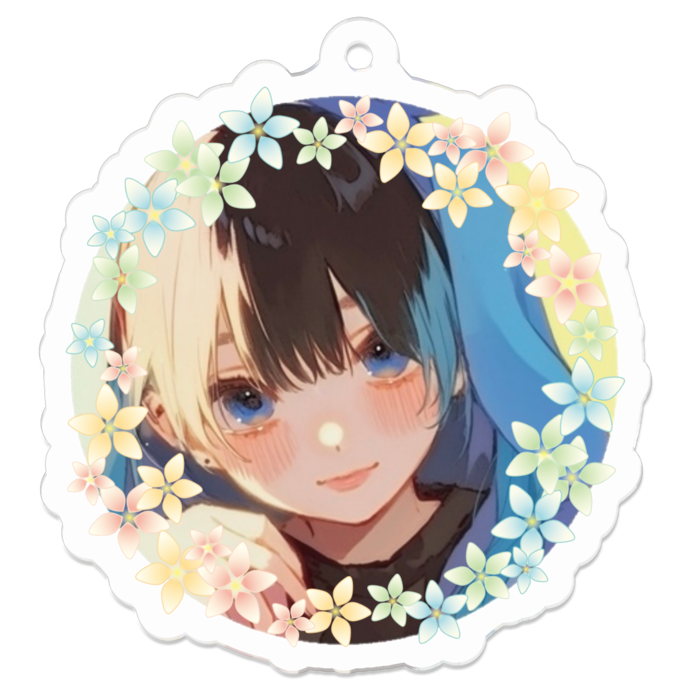 アクリルキーホルダー - 50 x 50 (mm)