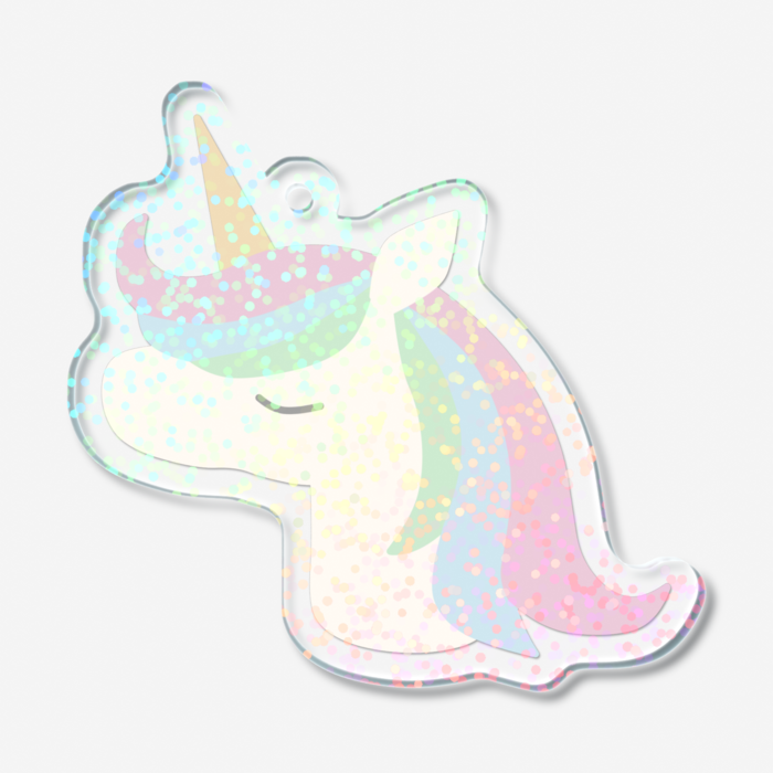 ホログラムアクリルキーホルダー - 50 × 50mm