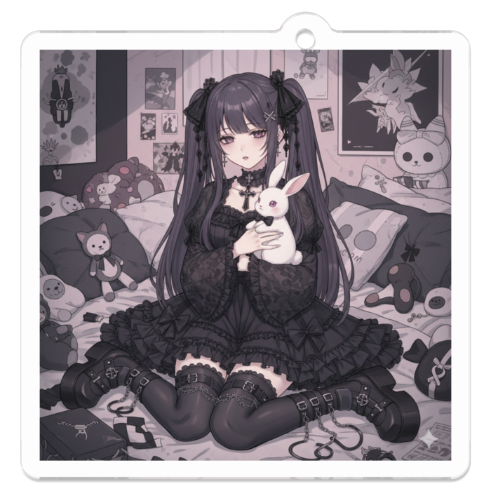 アクリルキーホルダー - 50 x 50 (mm)