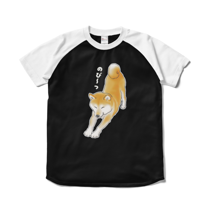 ラグランTシャツ - S - ブラック×ホワイト / Size S, Black & White