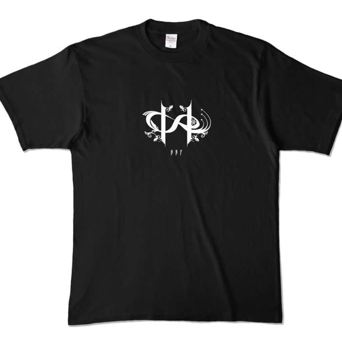 HAFロゴTシャツ - XL - ブラック (濃色)