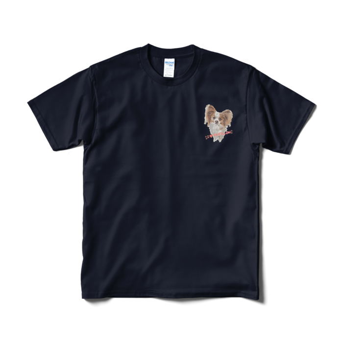 Tシャツ　ワンポイント　 - M - ネイビー