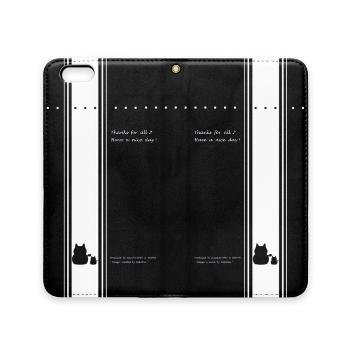 手帳型iPhoneケース(ベルトなし) - iPhone 6 Plus / 6s Plus - ストラップ穴 あり