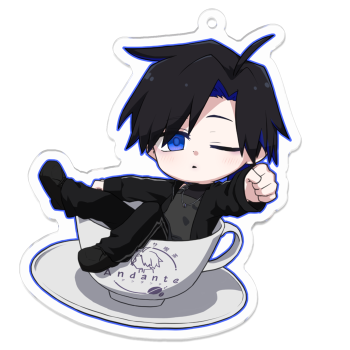 アクリルキーホルダー - 70 x 70 (mm)綾月　絢音副店長