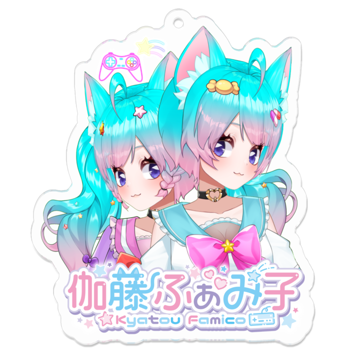 アクリルキーホルダー（コーティング） - 70 x 70 (mm)