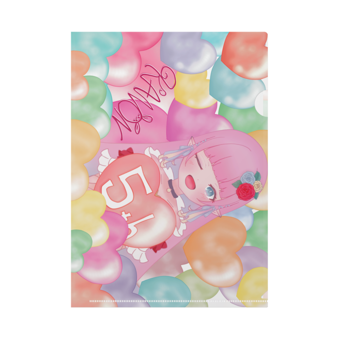 クリアファイル - A4 - ハート