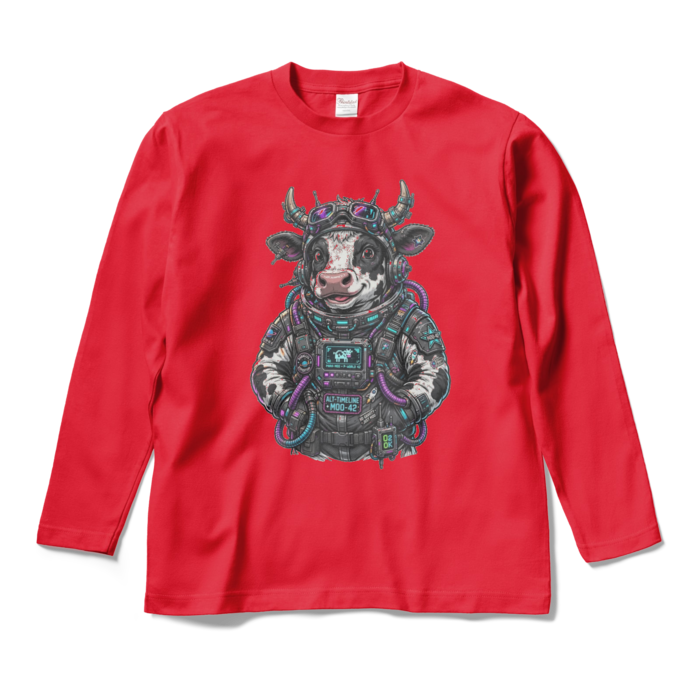 ロングスリーブTシャツ - M - レッド