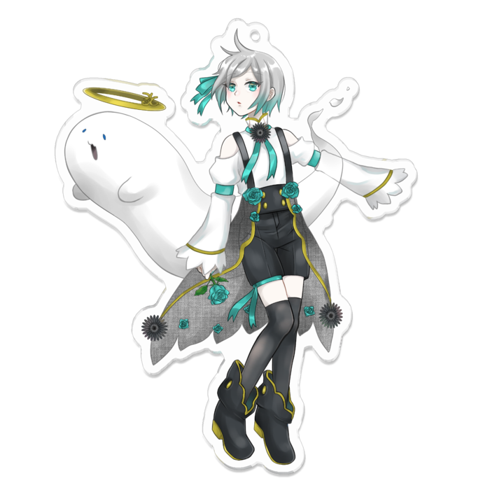 アクリルキーホルダー（コーティング） - 100 x 100 (mm)