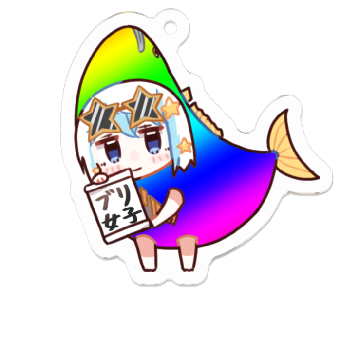 ゲーミングブリアクリルキーホルダー - 50 x 50 (mm)