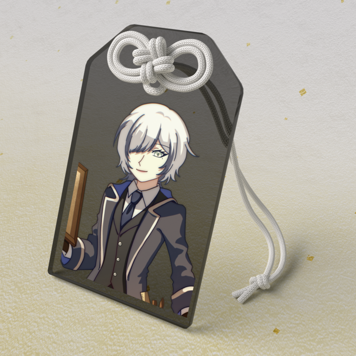 アクリルお守り　50 × 80mm　美術室のカオナシさん（男性）