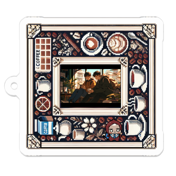 アクリルキーホルダー - 50 x 50 (mm)