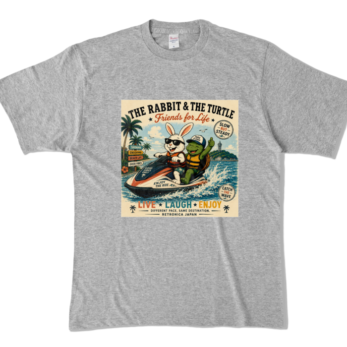カラーTシャツ - XL - 杢グレー (濃色)