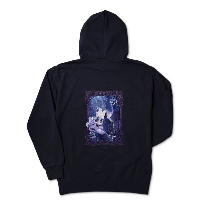 ジップパーカー - XL - ネイビー