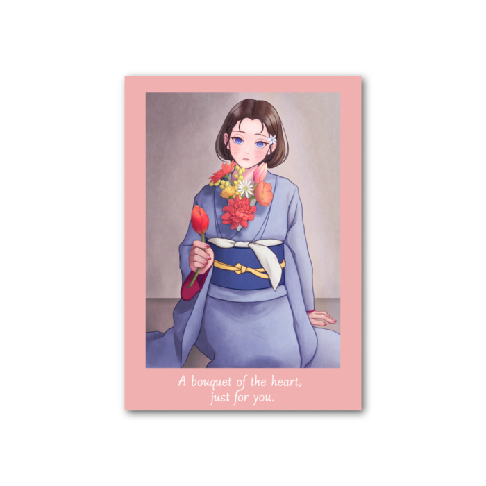 フォト風カード - 縦 - 片面