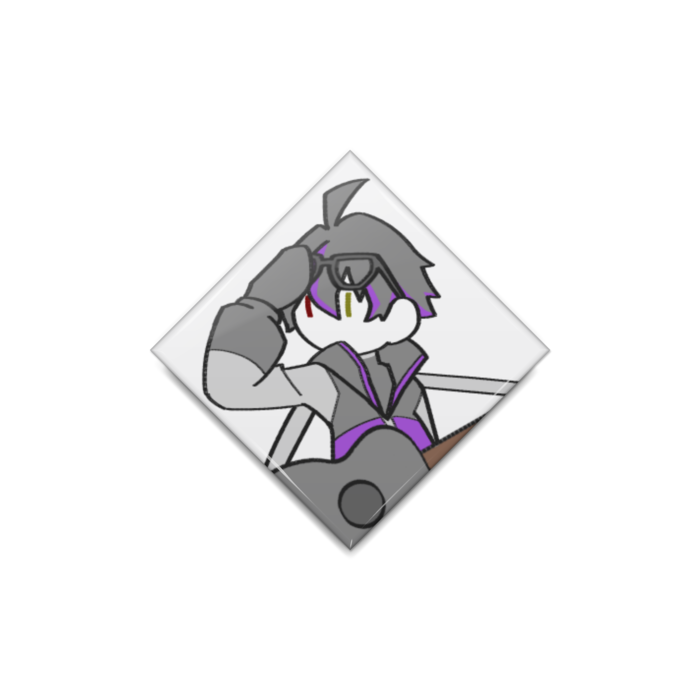 缶バッジ - ひし形40mm