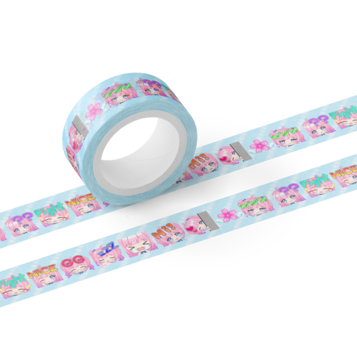 水色マスキングテープ - テープ幅 15mm