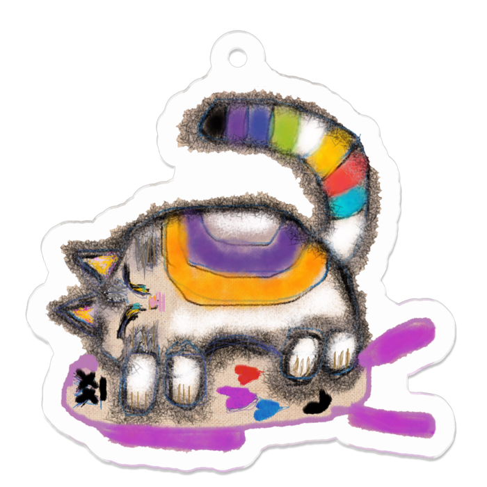 アクリルキーホルダー - 50 x 50 (mm)