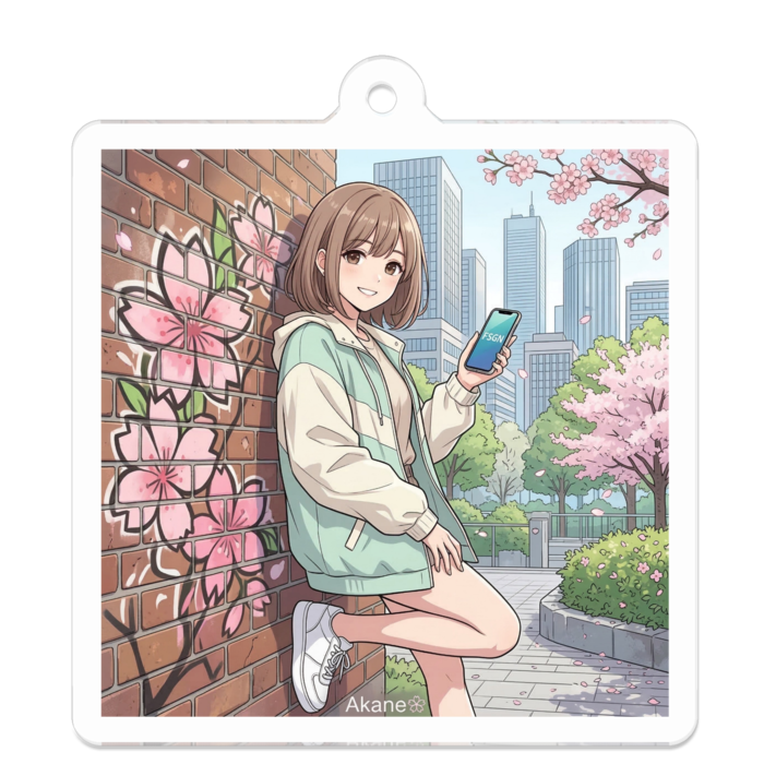 アクリルキーホルダー - 50 x 50 (mm)