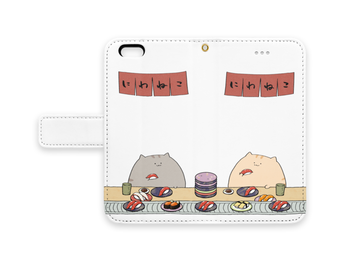 手帳型iPhoneケース - iPhone 6 / 6s - ストラップ穴 あり