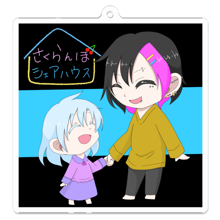 アクリルキーホルダー - 70 x 70 (mm)