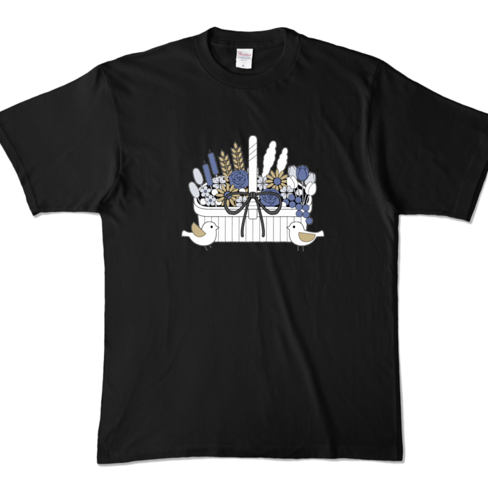 カラーTシャツA　黒色　XL