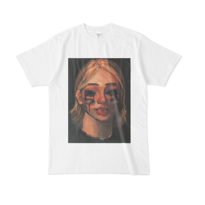 Tシャツ - L - 白-ビックシルエット