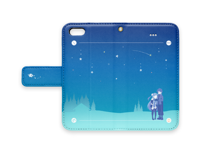 手帳型iPhoneケース - iPhone 5 / 5s / SE - ストラップ穴 あり