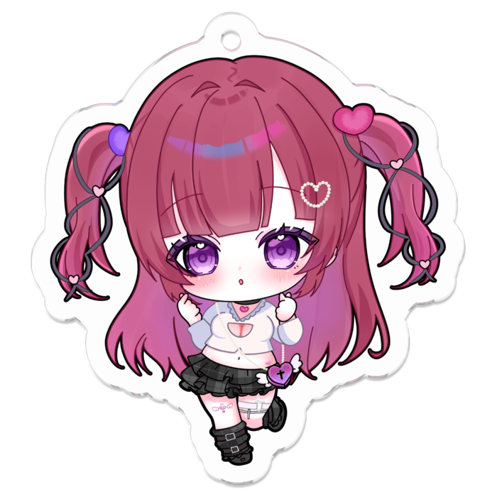 アクリルキーホルダー（コーティング） - 50 x 50 (mm)