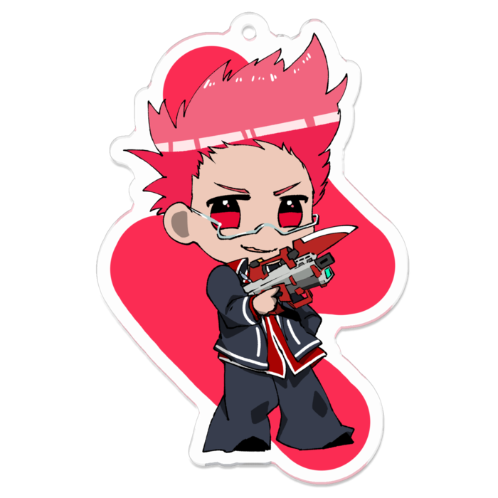 アクリルキーホルダー（コーティング） - 70 x 70 (mm)