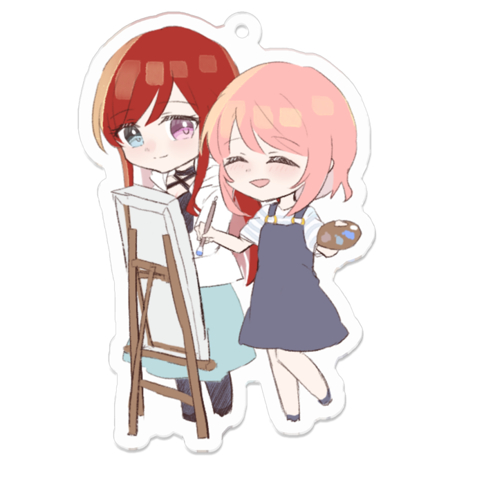 アクリルキーホルダー（コーティング） - 70 x 70 (mm)