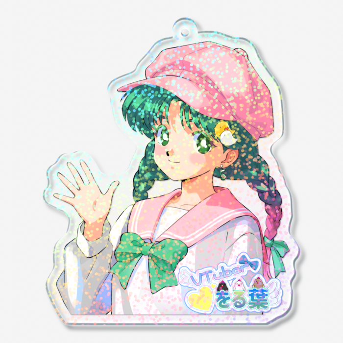 ホログラムアクリルキーホルダー - 70 × 70mm