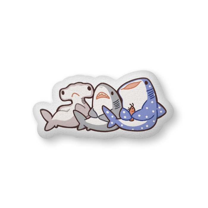 サメさんクッション ver.SharkFriends(H36×W56cm)