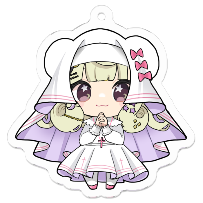 アクリルキーホルダー - 50 x 50 (mm)
