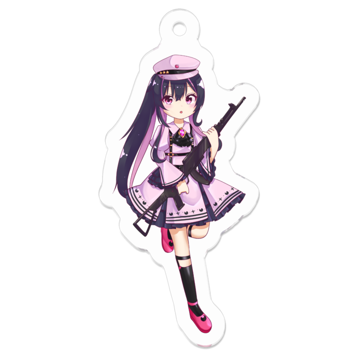 八弥アクリルキーホルダーB - 50 x 50 (mm)(1)