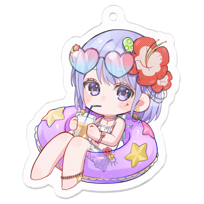 アクリルキーホルダー - 50 x 50 (mm)