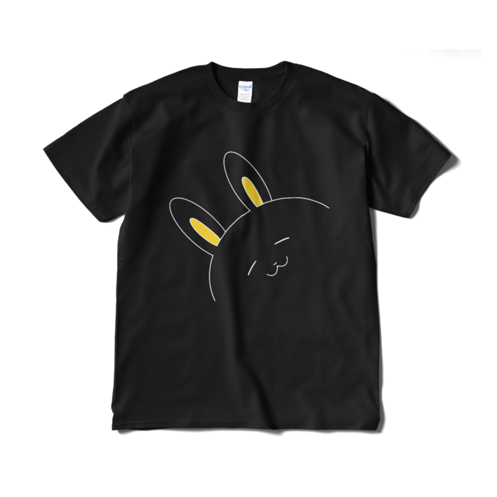 黒うさうさTシャツ(短納期) - XL - ブラック