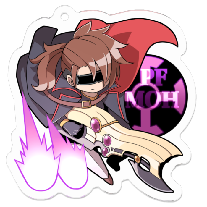 アクリルキーホルダー（コーティング） - 50 x 50 (mm)