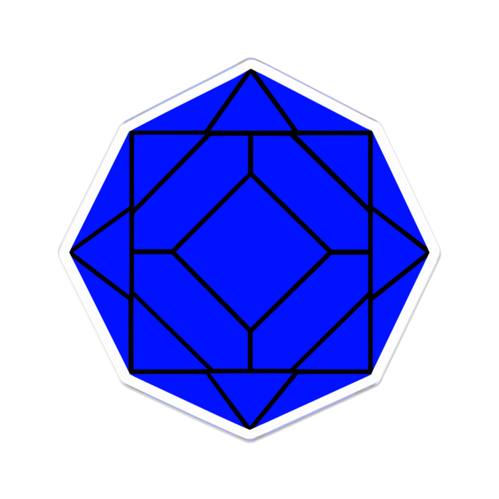 アクリルバッジ - 70 x 70 (mm)