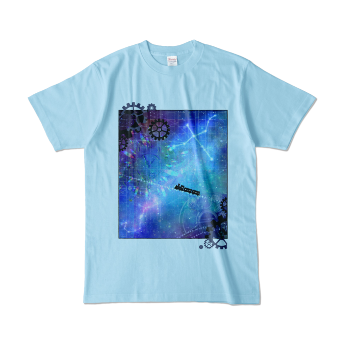 カラーTシャツ - L - ライトブルー (淡色)(1)