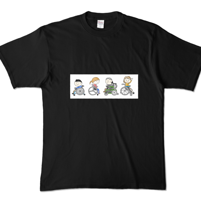 カラーTシャツ - XL - ブラック (濃色)