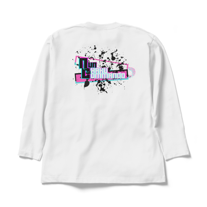 ロングスリーブTシャツ - XL - ホワイト背面プリント