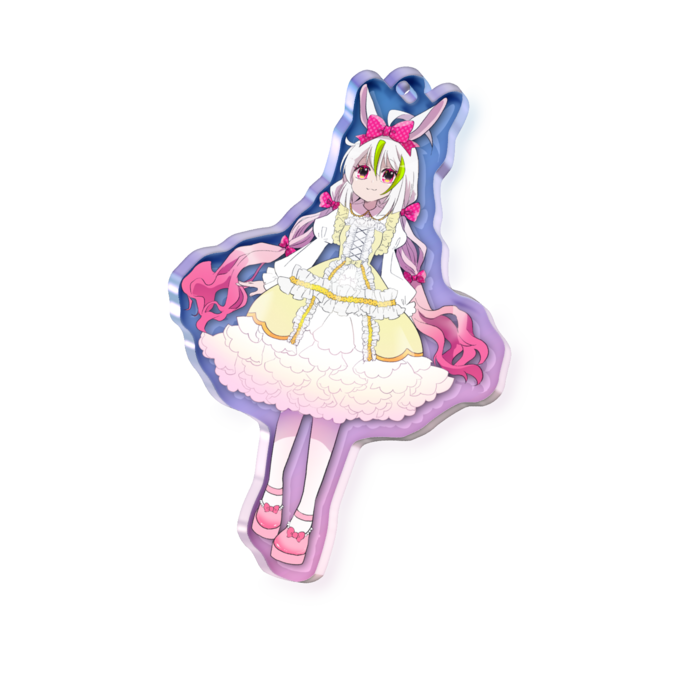 オーロラアクリルキーホルダー - 70 × 70mm