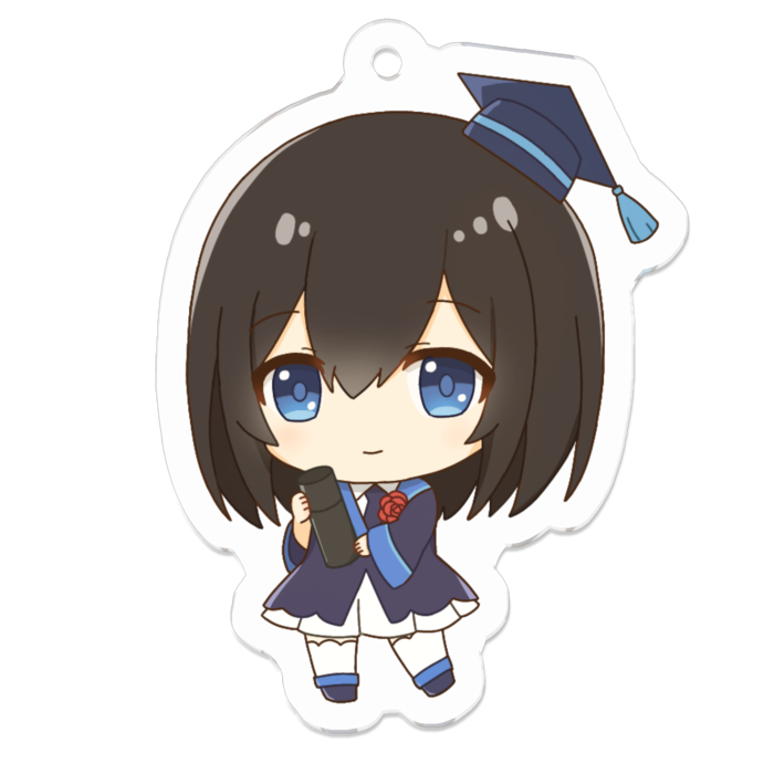 アクリルキーホルダー（コーティング） - 50 x 50 (mm)