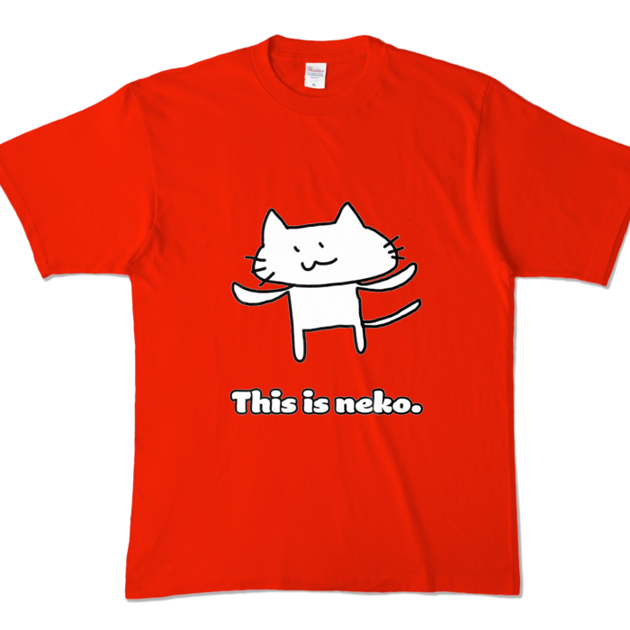 カラーTシャツ - XL - レッド (濃色)